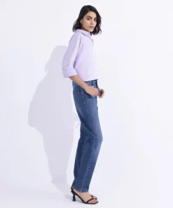 Fashion Sapphire Slim-Fit Jeans Blue Wash