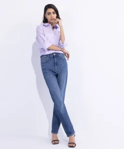 Fashion Sapphire Slim-Fit Jeans Blue Wash