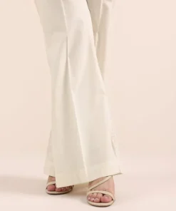Discount Sapphire Solid Cambric Boot-cut Pants Off White