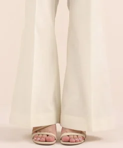 Discount Sapphire Solid Cambric Boot-cut Pants Off White