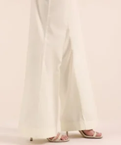 Discount Sapphire Solid Cambric Boot-cut Pants Off White