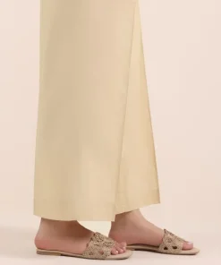 Sale Sapphire Solid Cambric Culottes Beige