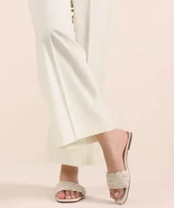 Best Sapphire Solid Cambric Culottes Off White