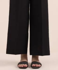 Clearance Sapphire Solid Cambric Culottes Black