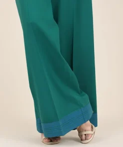 Online Sapphire Solid Cambric Culottes Green