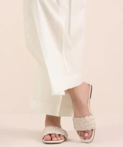 New Sapphire Solid Cambric Culottes Off White
