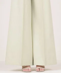 Clearance Sapphire Solid Cambric Flared Pants