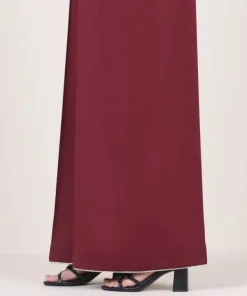Online Sapphire Solid Cambric Flared Pants