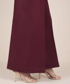 Online Sapphire Solid Cambric Flared Pants
