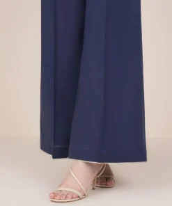 Online Sapphire Solid Cambric Flared Pants