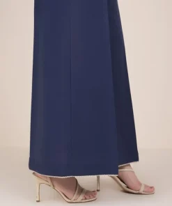 Online Sapphire Solid Cambric Flared Pants