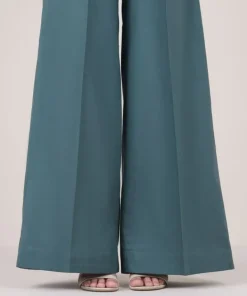 New Sapphire Solid Cambric Flared Pants