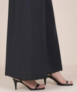 Clearance Sapphire Solid Cambric Flared Pants