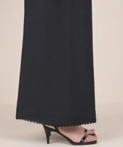 Clearance Sapphire Solid Cambric Flared Pants