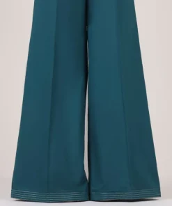 Best Sapphire Solid Cambric Flared Pants