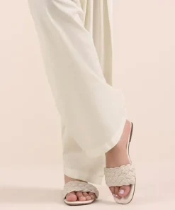Sale Sapphire Solid Cambric Shalwar Off White