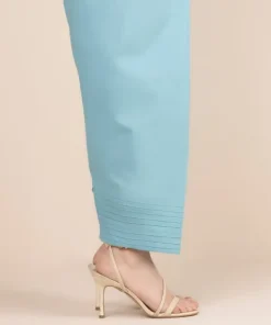 Sale Sapphire Solid Cambric Shalwar Blue