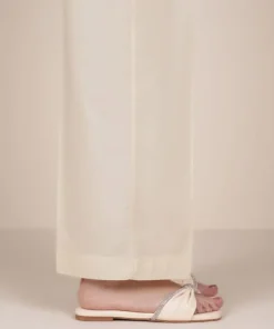 Clearance Sapphire Solid Cambric Straight Pants