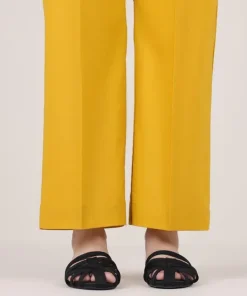 Outlet Sapphire Solid Cambric Straight Pants
