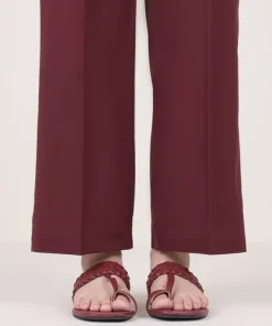 Discount Sapphire Solid Cambric Straight Pants
