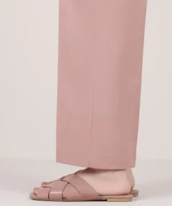 Clearance Sapphire Solid Cambric Straight Pants