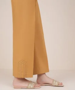 Outlet Sapphire Solid Cambric Straight Pants
