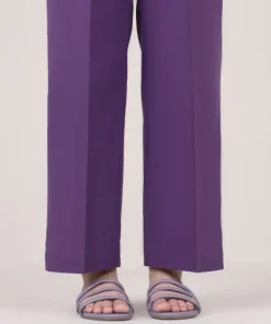 Discount Sapphire Solid Cambric Straight Pants