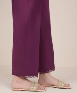 Best Sapphire Solid Cambric Straight Pants