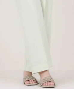Clearance Sapphire Solid Cambric Straight Pants
