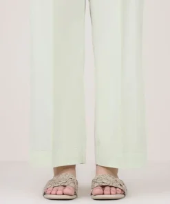 Clearance Sapphire Solid Cambric Straight Pants