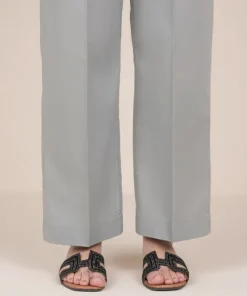 Sale Sapphire Solid Cambric Straight Pants