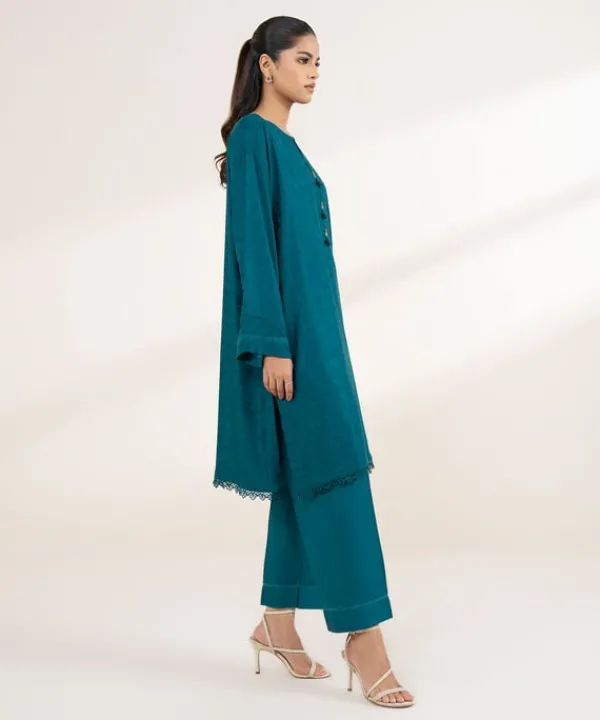 Sale Sapphire Solid Jacquard Shirt