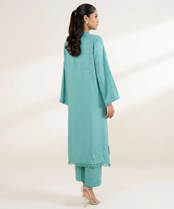 Sale Sapphire Solid Jacquard Shirt