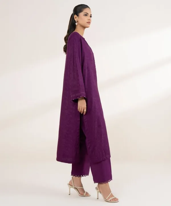 Online Sapphire Solid Jacquard Shirt