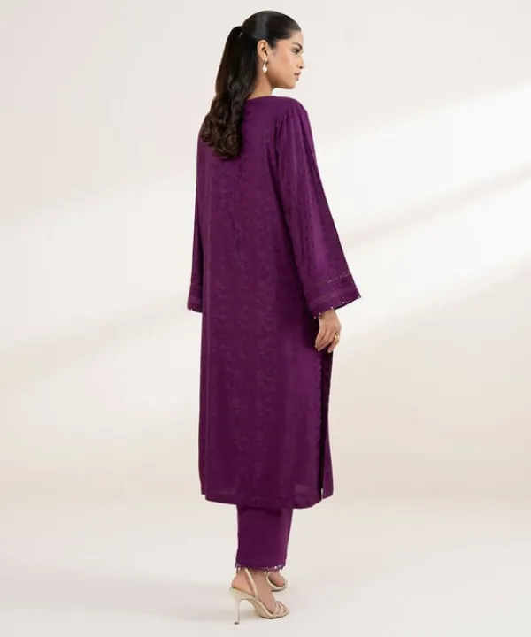 Online Sapphire Solid Jacquard Shirt