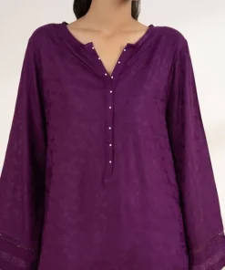 Online Sapphire Solid Jacquard Shirt