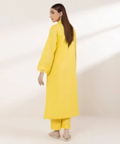 Best Sapphire Solid Lawn Shirt Yellow