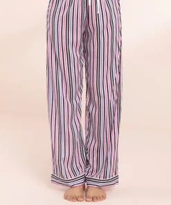 Hot Sapphire Stripe Print Woven Trousers Multi