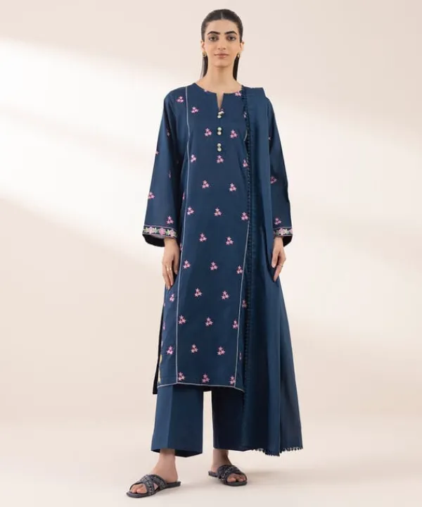 New Sapphire Textured Voile Dupatta