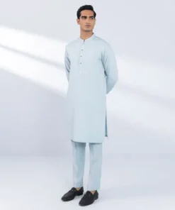 Clearance Sapphire Viscose Blended Suit - Regular Fit Sky Blue