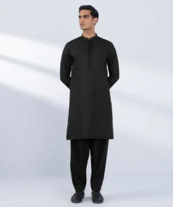 Hot Sapphire Viscose Blended Suit - Regular Fit Black