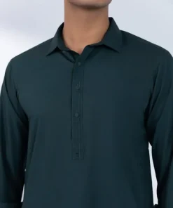 Fashion Sapphire Viscose Blended Suit - Regular Fit Green