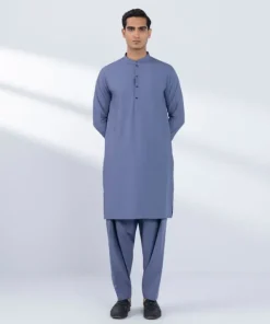 Online Sapphire Viscose Blended Suit - Regular Fit Navy