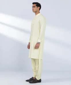 Sale Sapphire Viscose Blended Suit - Slim Fit Cream