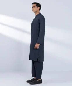 Online Sapphire Viscose Blended Suit - Slim Fit Navy
