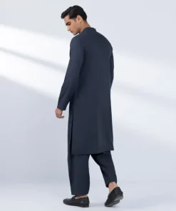 Online Sapphire Viscose Blended Suit - Slim Fit Navy