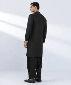 Hot Sapphire Viscose Blended Suit - Slim Fit Black