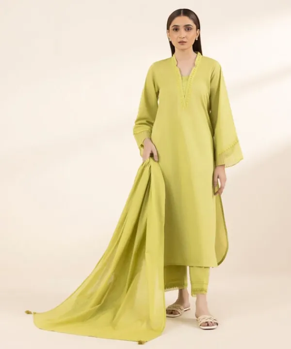 Best Sapphire Voile Dupatta Green