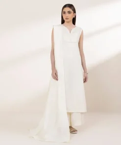 Fashion Sapphire Voile Dupatta Off White