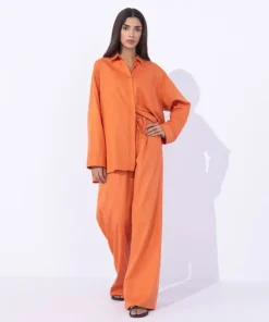 Best Sapphire Wide-Leg Trousers Rust